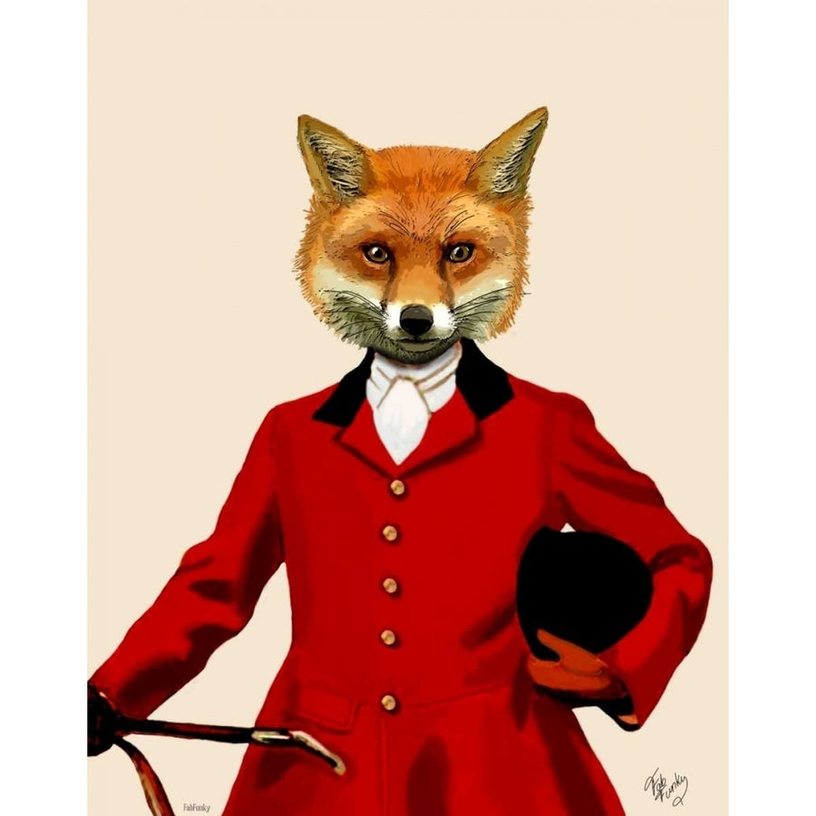 Fox Hunter 2 Portrait Poster Print - Funky Fab-VARPDX190833D Image 1