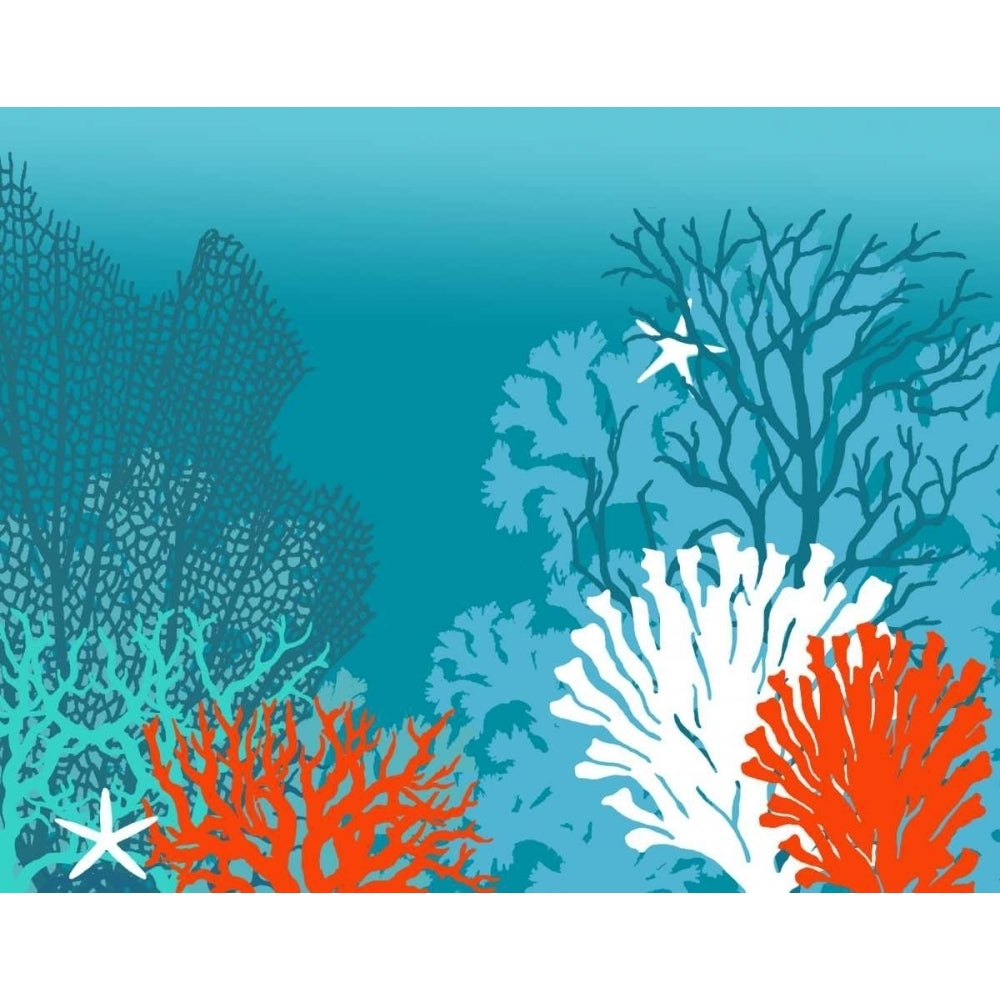 Underwater Coral Poster Print - Funky Fab-VARPDX191021D Image 1