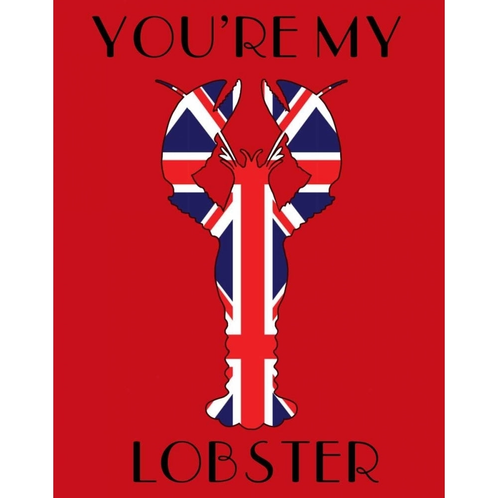 Union Jack Youre My Lobster Poster Print - Funky Fab-VARPDX191100D Image 1