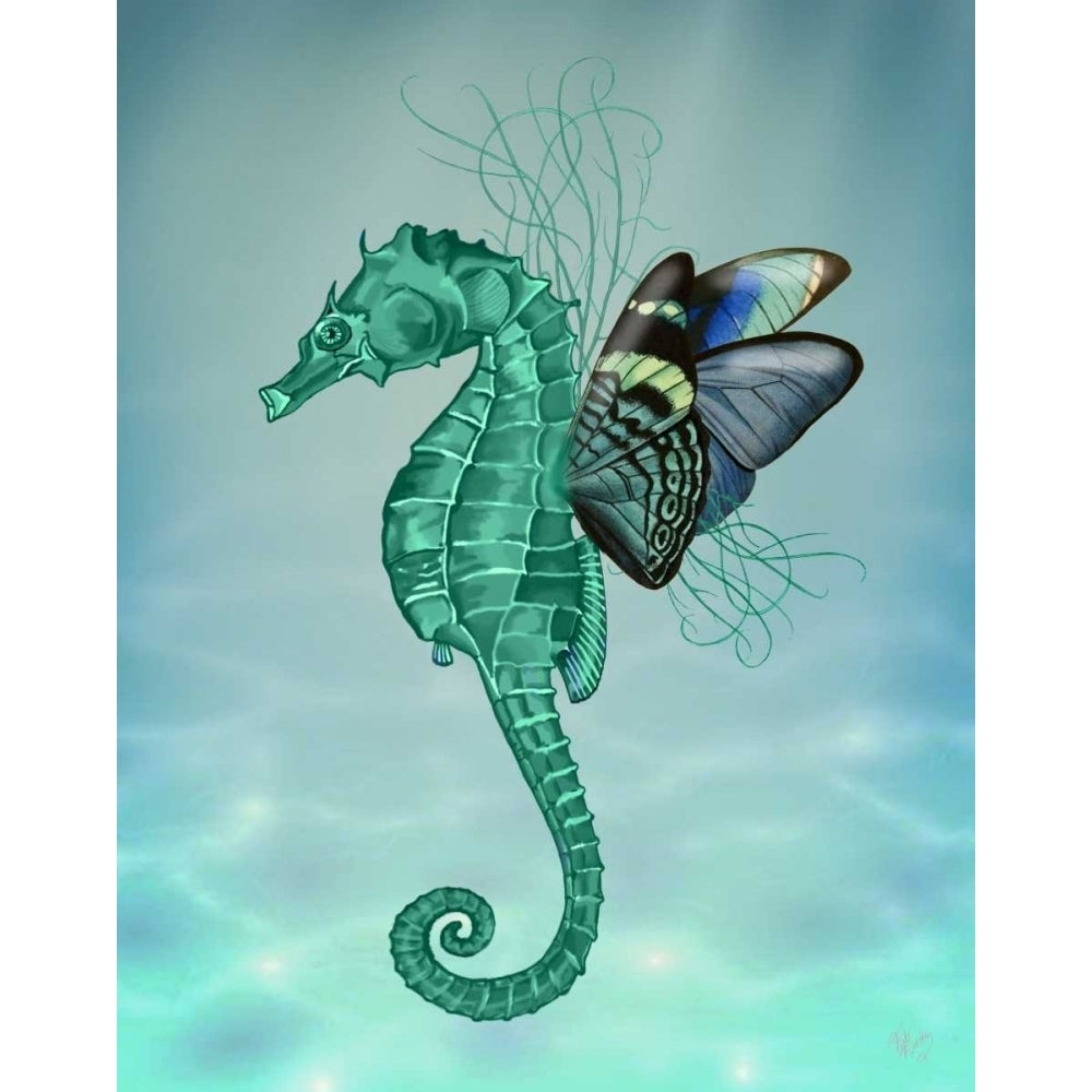 Winged Seahorse Poster Print - Funky Fab-VARPDX191269D Image 1