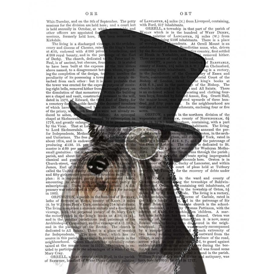 Schnauzer Formal Hound and Hat Poster Print - Funky Fab-VARPDX191406D Image 1