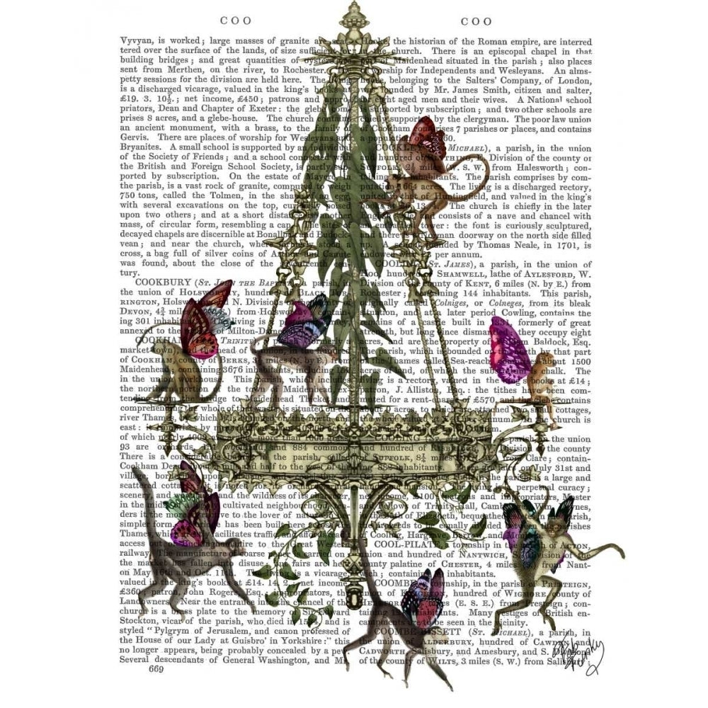 Monkey Chandelier Poster Print - Funky Fab-VARPDX191510D Image 1