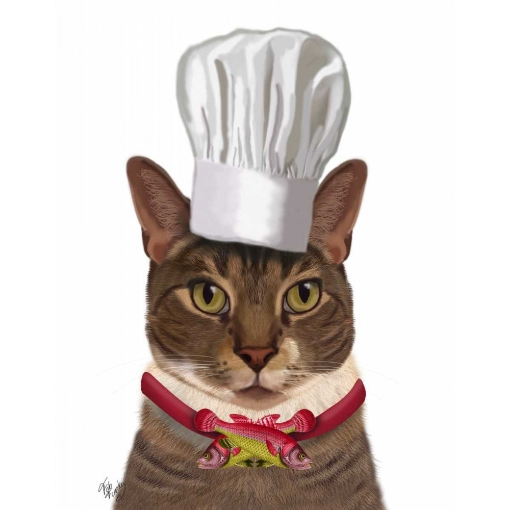 Cat Chef Poster Print - Funky Fab-VARPDX191537D Image 1