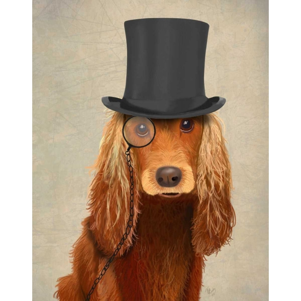 Cocker Spaniel Formal Hound and Hat Poster Print - Funky Fab-VARPDX191592D Image 1