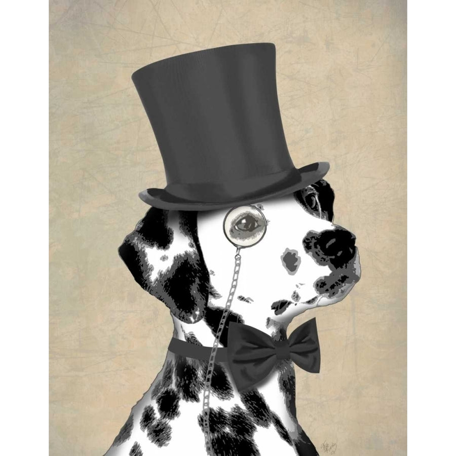 Dalmatian Formal Hound and Hat Poster Print - Funky Fab-VARPDX191595D Image 1