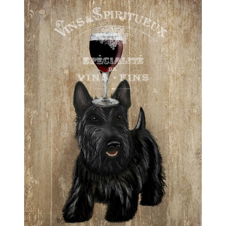 Dog Au Vin Scottish Terrier Poster Print - Funky Fab-VARPDX191819D Image 1