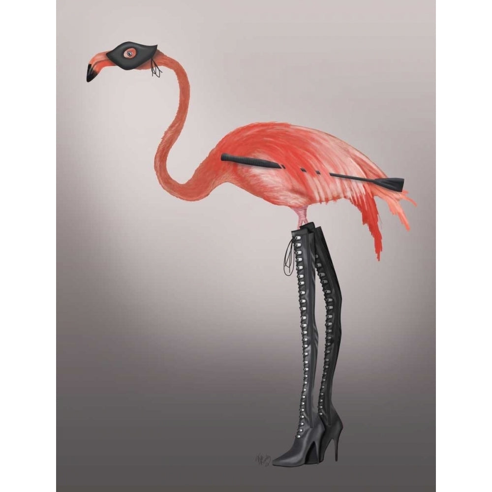 Flamingo with Kinky Boots Poster Print - Funky Fab-VARPDX191834D Image 1