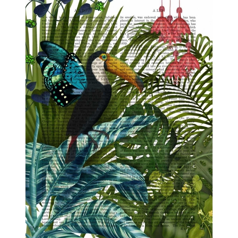 Toucan in Tropical Forest Poster Print - Funky Fab-VARPDX191861D Image 1