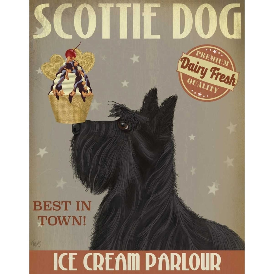 Scottish Terrier Ice Cream Poster Print - Funky Fab-VARPDX191965D Image 1