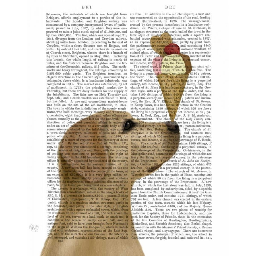 Yellow Labrador Ice Cream Poster Print - Funky Fab-VARPDX192007D Image 1