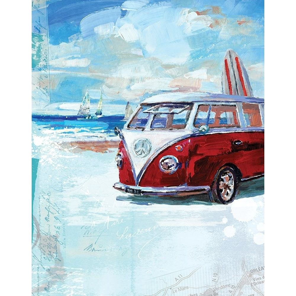 Red Camper Van Poster Print by Harrison Ripley-VARPDX19202 Image 2