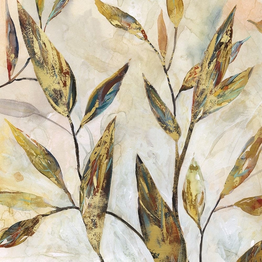 Gilded Leaves II Poster Print by Carol Robinson-VARPDX19204 Image 1