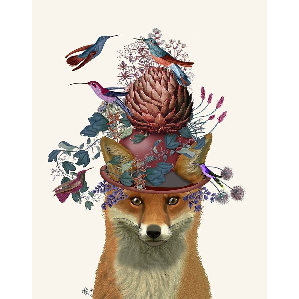 Fox Birdkeeper with Artichoke Poster Print - Funky Fab-VARPDX192146D Image 1