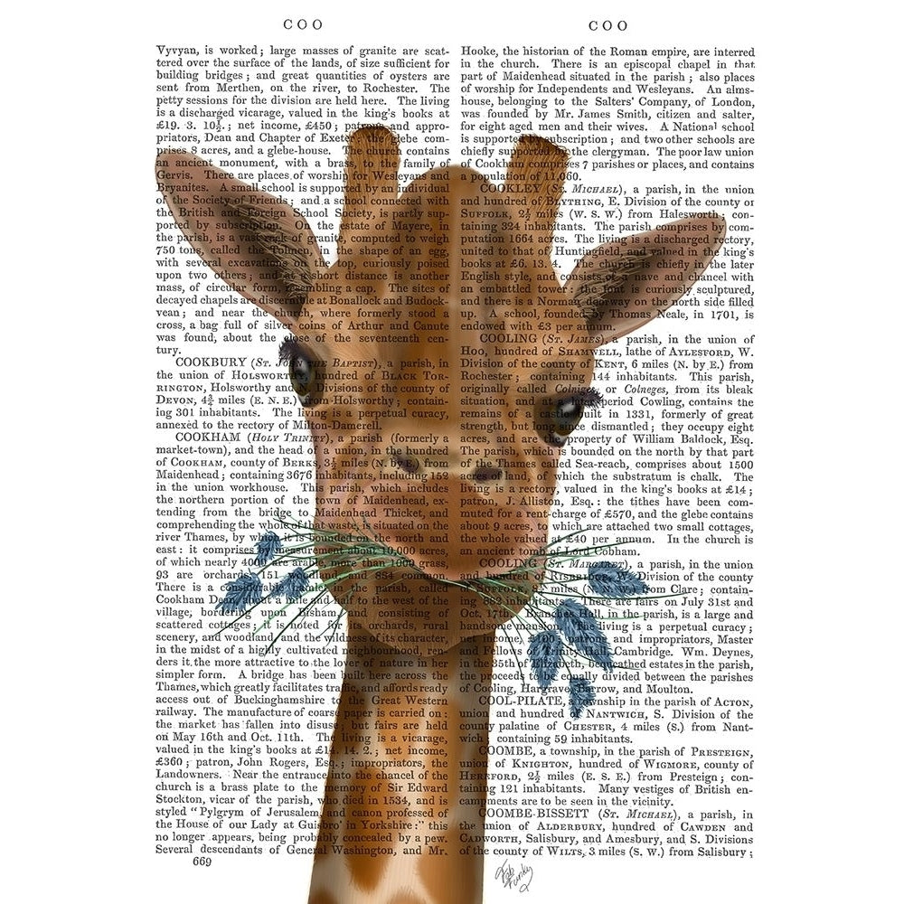 Chewing Giraffe 2 Poster Print - Funky Fab-VARPDX192250D Image 1