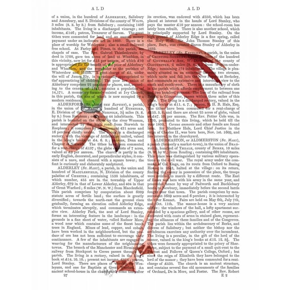 Flamingo and Cocktail 1 Poster Print - Funky Fab-VARPDX192374D Image 1