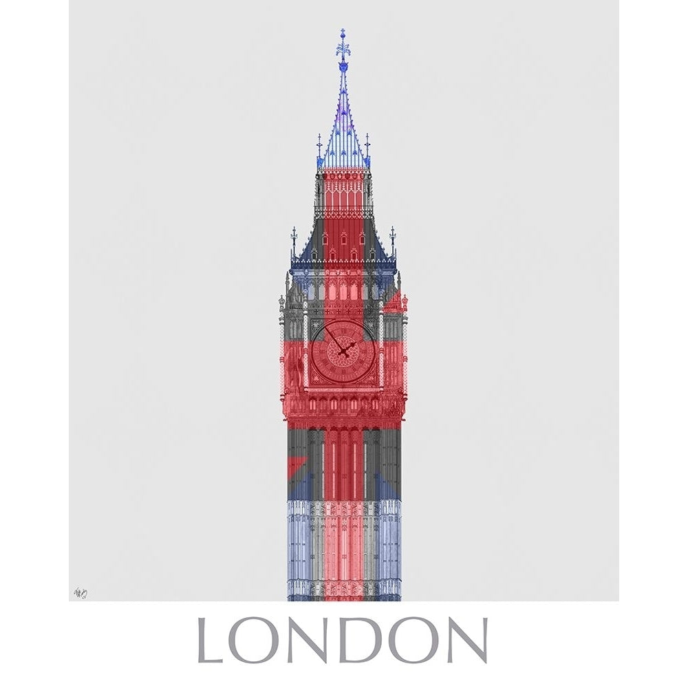 London Big Ben Union Jack Poster Print - Funky Fab-VARPDX192429GG Image 1