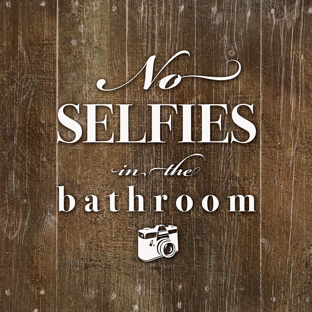 No Selfies Poster Print by Amanda Murray-VARPDX19248 Image 1