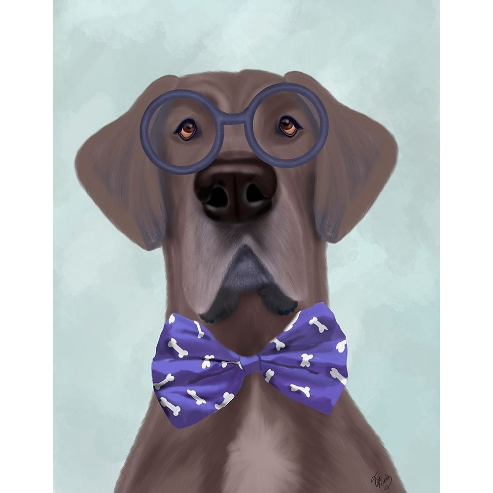 Great Dane with Glasses and Bow Tie Poster Print - Funky Fab-VARPDX192513D Image 1