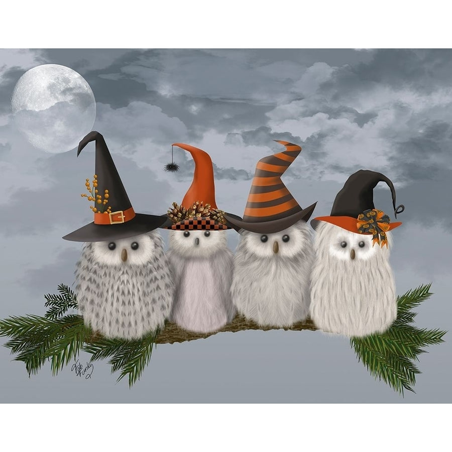 Halloween Halloween Owls on Branch Poster Print - Funky Fab-VARPDX192724D Image 1