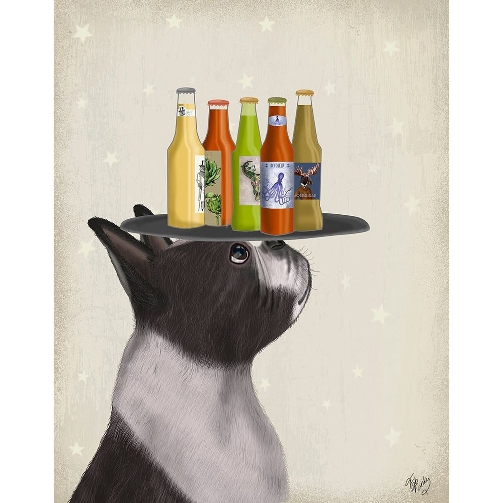 Boston Terrier Beer Lover Poster Print - Funky Fab-VARPDX192949D Image 1