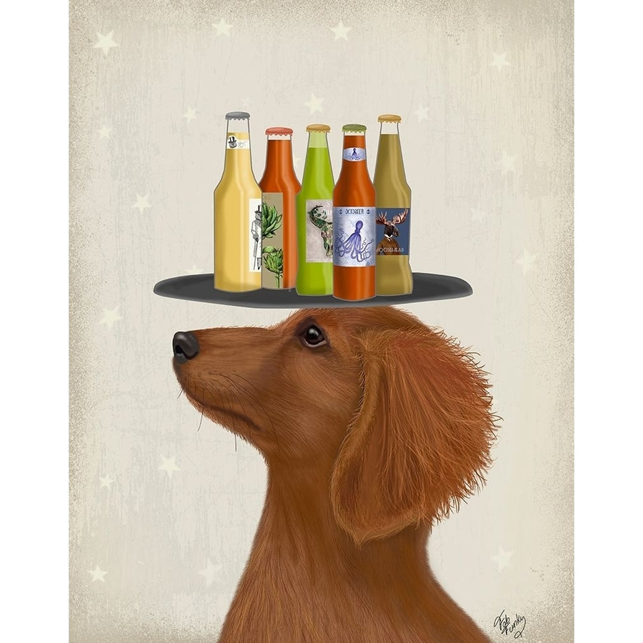 Dachshund Tan Beer Lover Poster Print - Funky Fab-VARPDX192960D Image 1