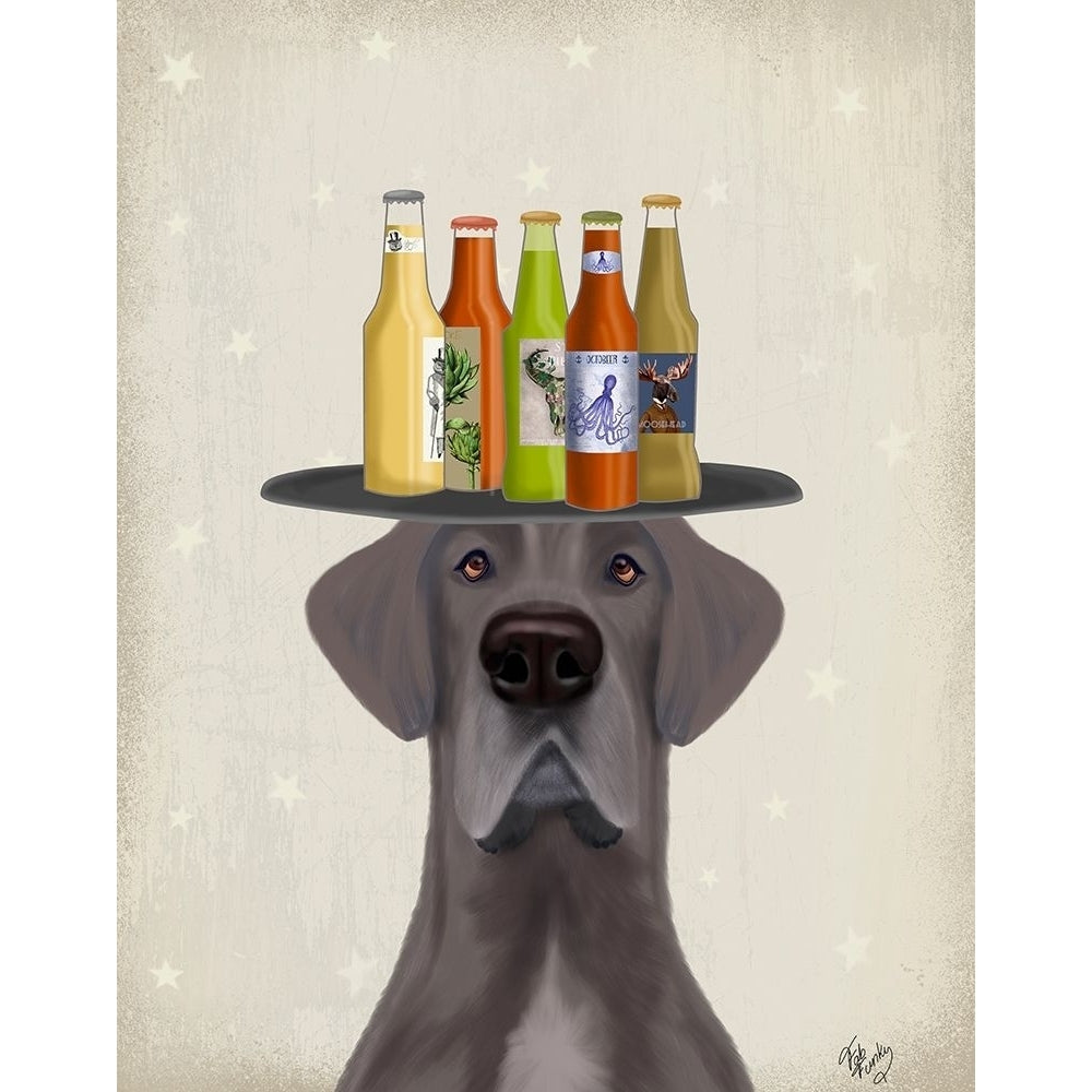 Great Dane Blue Beer Lover Poster Print - Funky Fab-VARPDX192970D Image 1