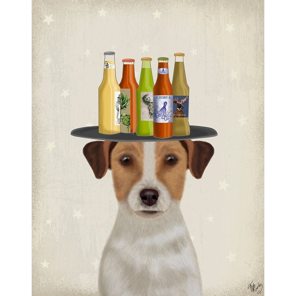 Jack Russell Beer Lover Poster Print - Funky Fab-VARPDX192975D Image 1