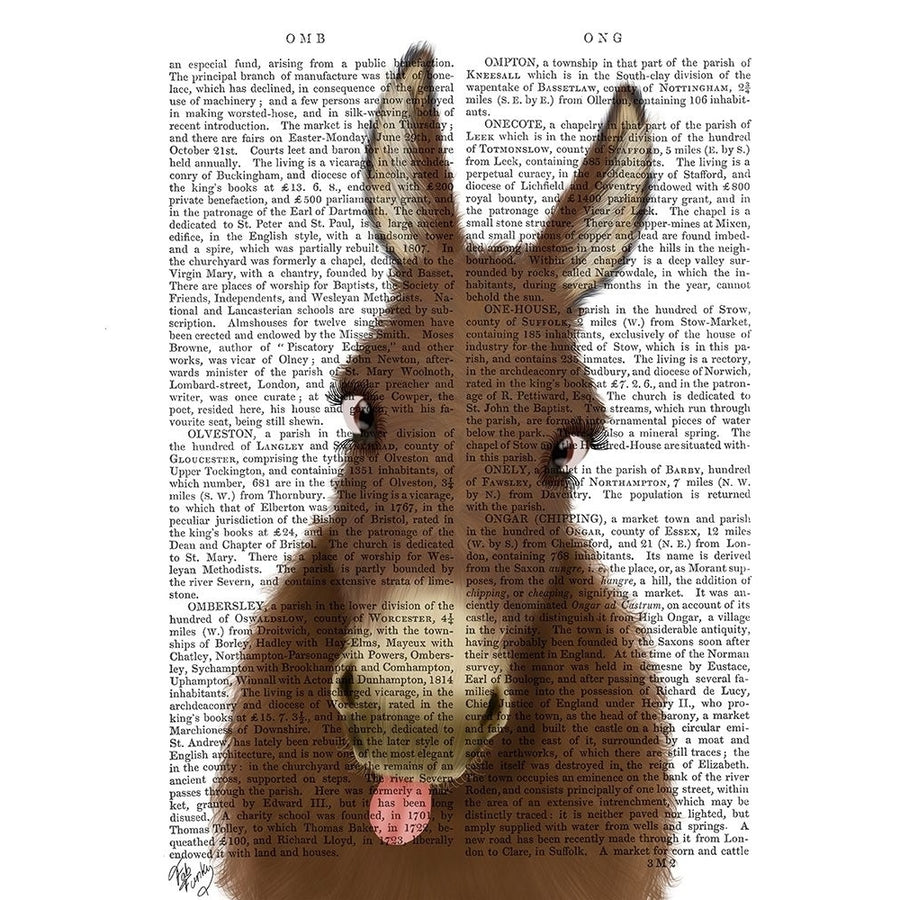 Funny Farm Donkey 1 Book Print Poster Print - Funky Fab-VARPDX193158D Image 1