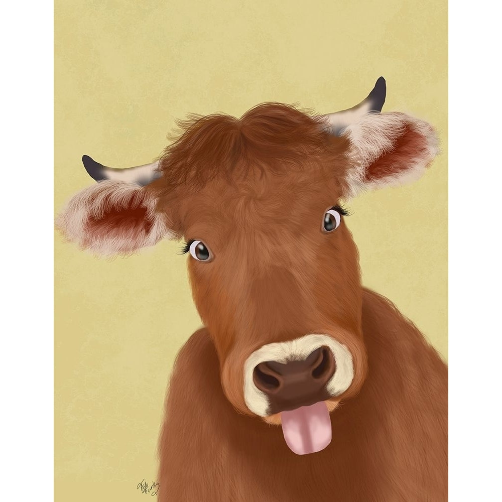 Funny Farm Cow 2 Poster Print - Funky Fab-VARPDX193168D Image 1