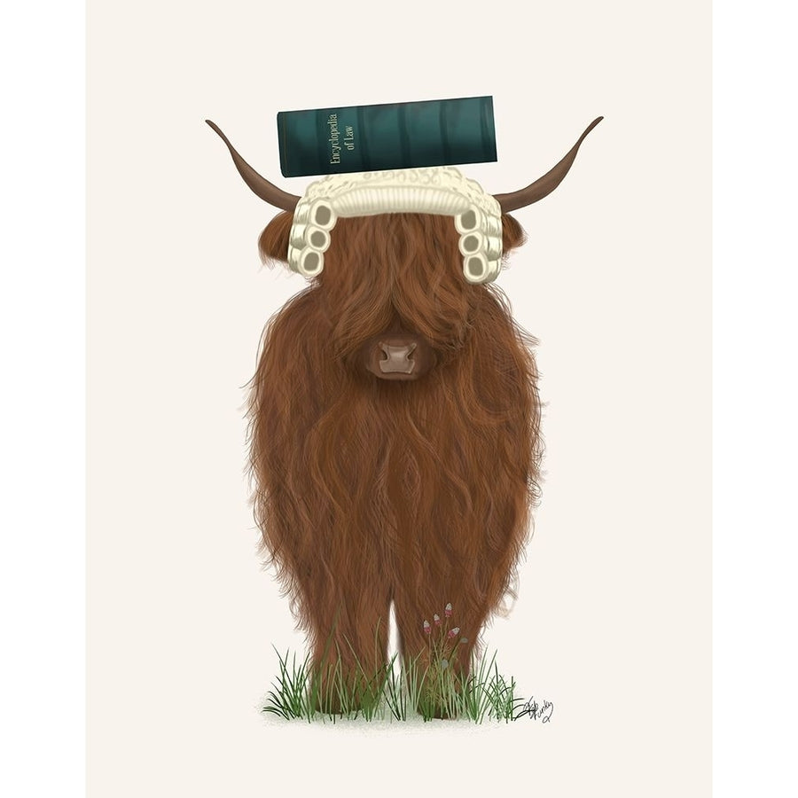 Highland Cow Lawyer Poster Print - Funky Fab-VARPDX193199D Image 1