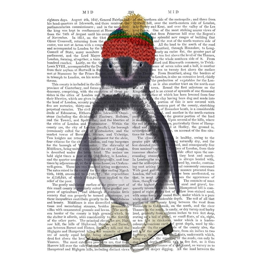 Penguin Ice Skating Book Print Poster Print - Funky Fab-VARPDX193267D Image 1