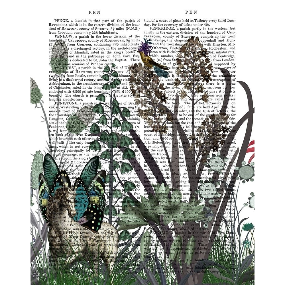 Wildflower Bloom Horse Book Print Poster Print - Funky Fab-VARPDX193336D Image 1