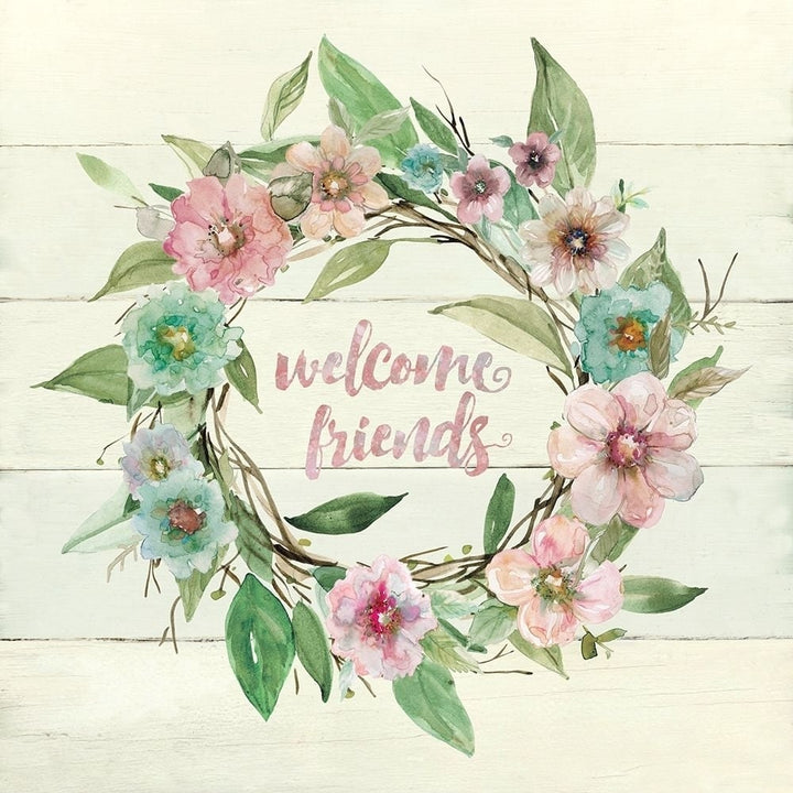 Welcome Wreath Poster Print by Carol Robinson-VARPDX19333 Image 1