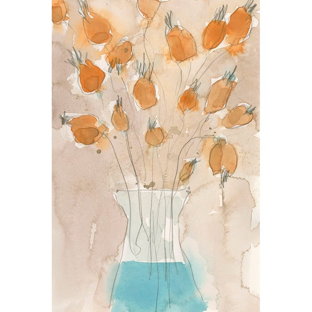 Poppy Vase I Poster Print - Samuel Dixon-VARPDX194667Z Image 1