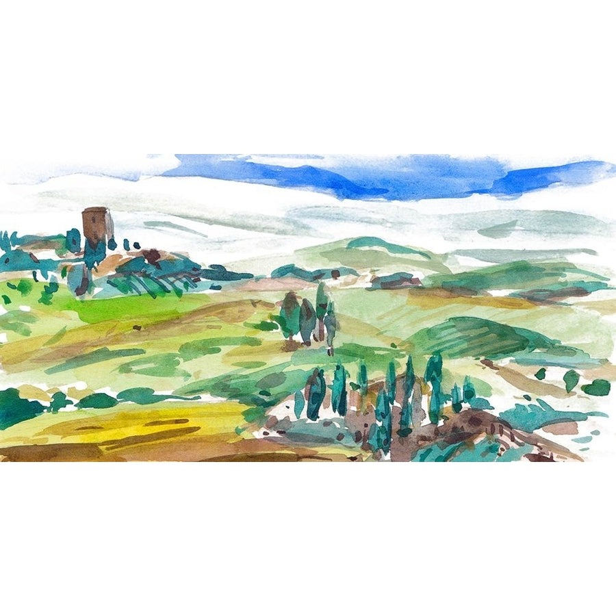 Vibrant Tuscan Landscape I Poster Print - Melissa Wang-VARPDX194689Z Image 1