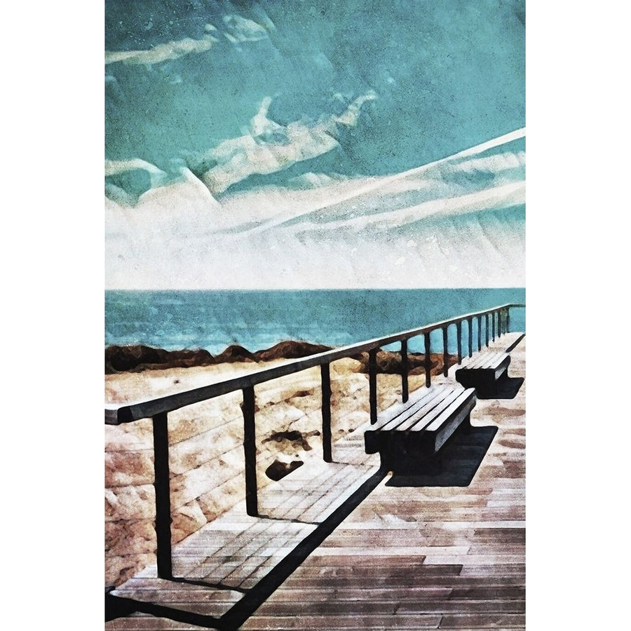 Wooden Pier Meets Blue Skies I Poster Print - Ashley Aldridge-VARPDX194851Z Image 1