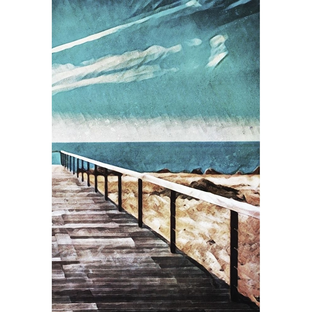 Wooden Pier Meets Blue Skies II Poster Print - Ashley Aldridge-VARPDX194852Z Image 1