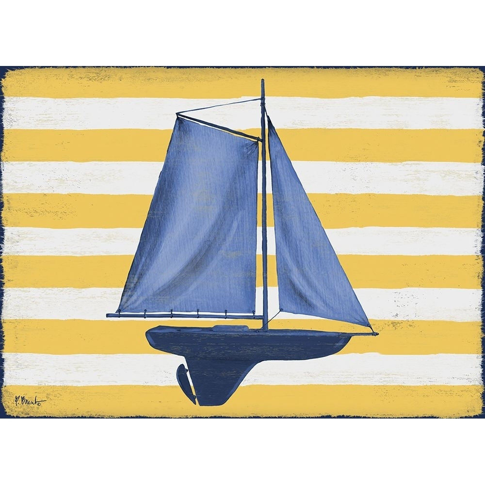 Sunny Nautical II - Yellow Poster Print - Paul Brent-VARPDX19550A Image 1