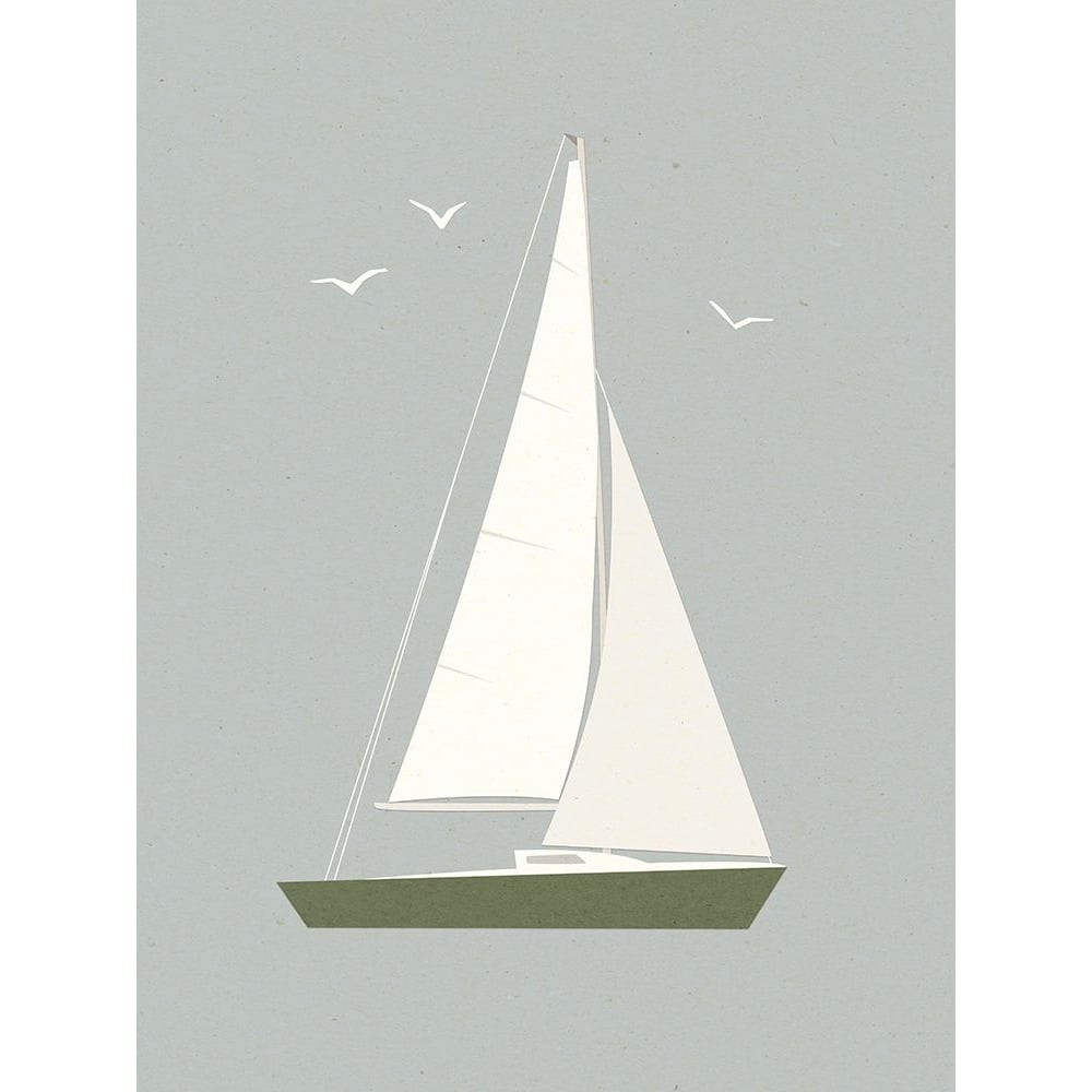 Sailboat Shapes I Poster Print - Victoria Barnes-VARPDX195580Z Image 1