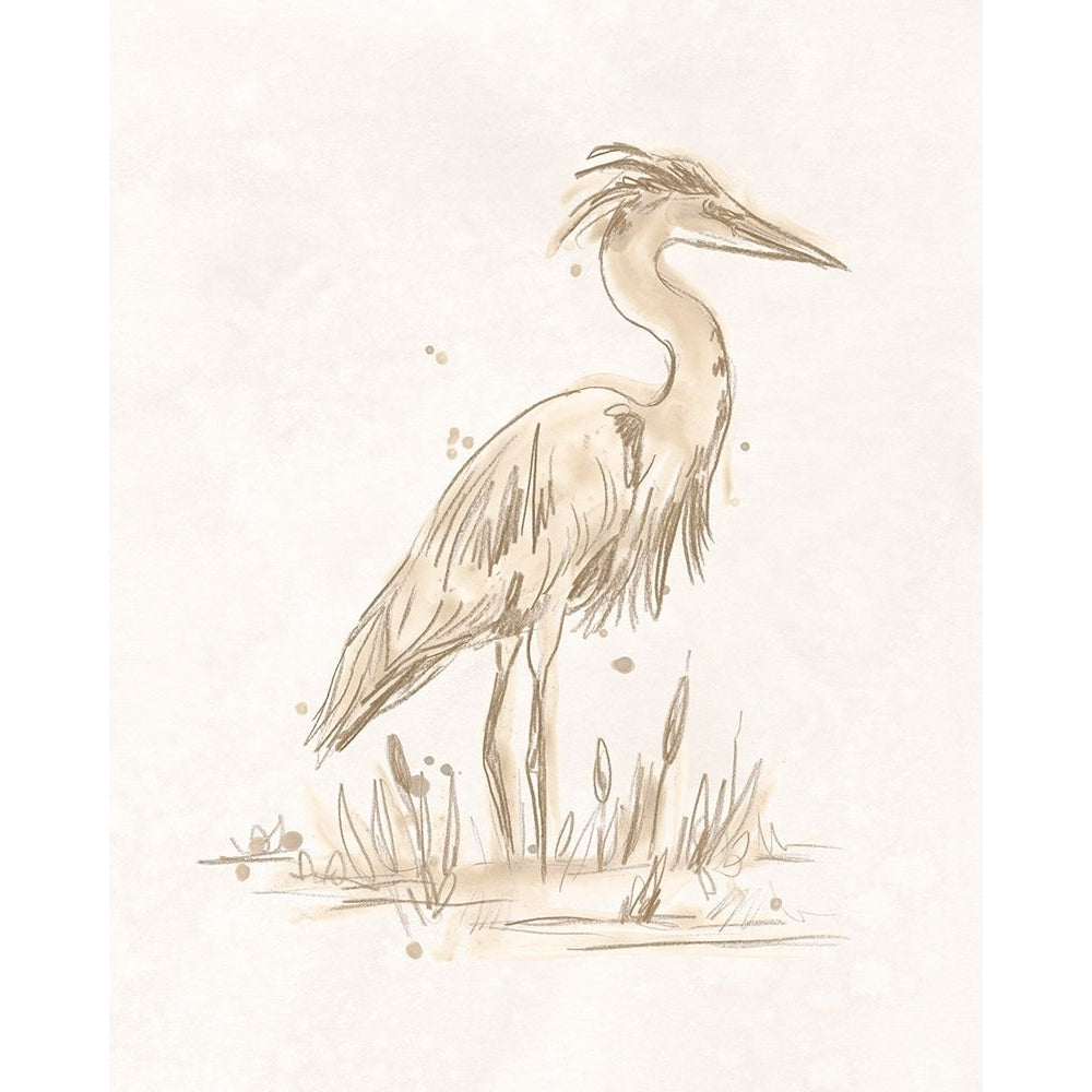 Sepia Heron IV Poster Print - June Erica Vess-VARPDX195585Z Image 1