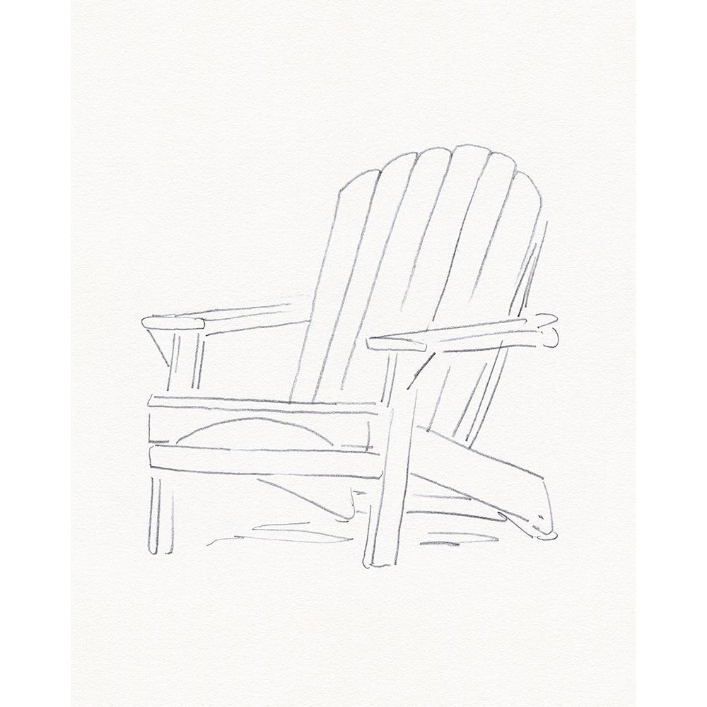 Adirondack Chair Sketch II Poster Print - Jacob Green-VARPDX195930Z Image 1