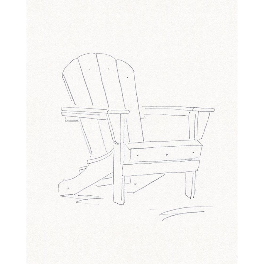 Adirondack Chair Sketch I Poster Print - Jacob Green-VARPDX195929Z Image 1