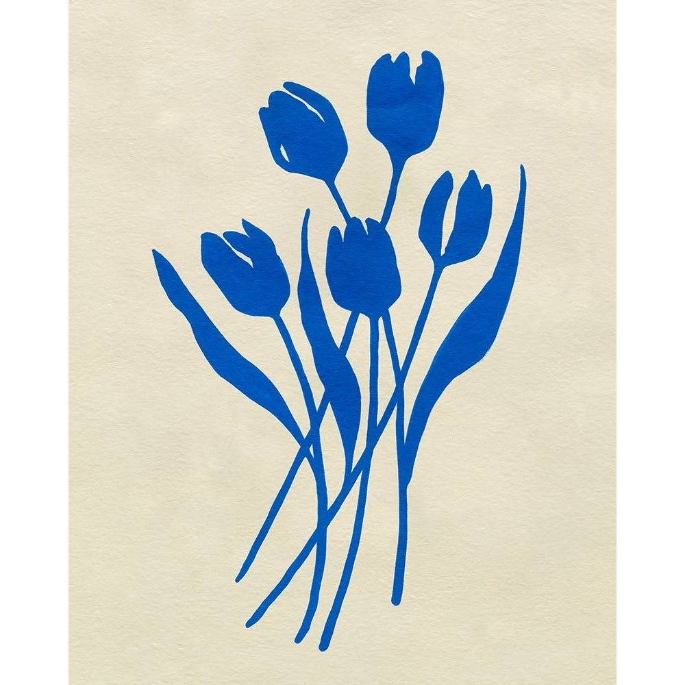 Blue Tulips IV Poster Print - Emma Caroline-VARPDX195985Z Image 1