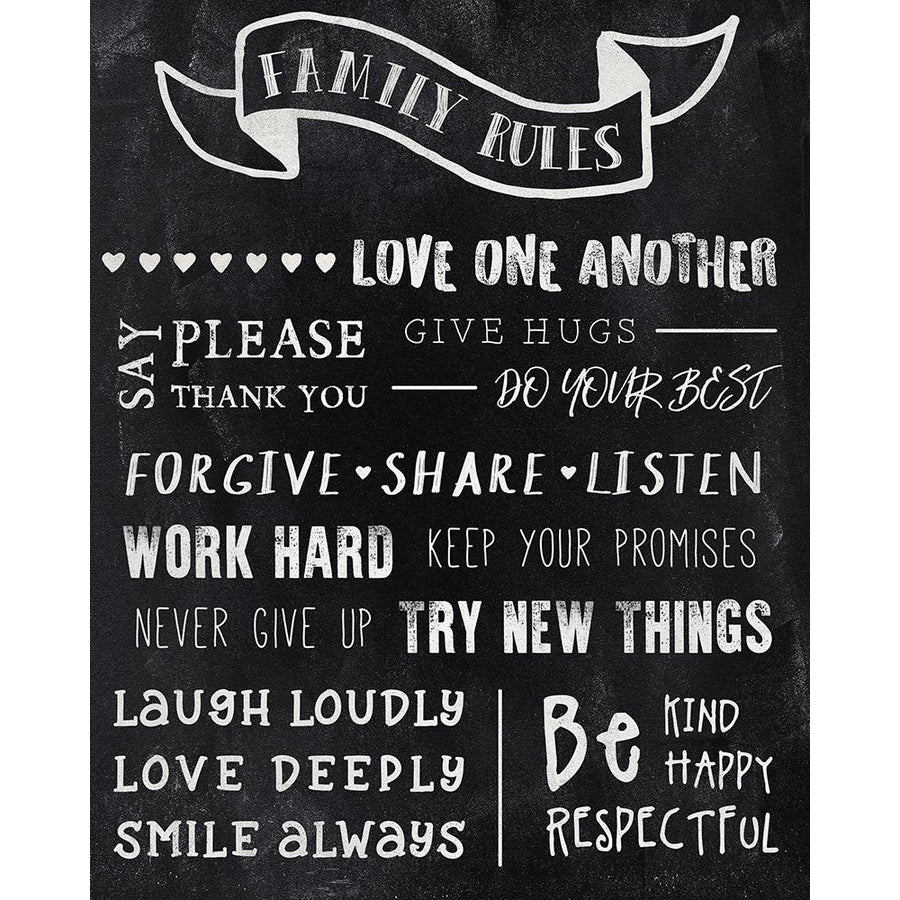 Chalkboard Rules Poster Print by CAD DESIGNS-VARPDX19656 Image 1