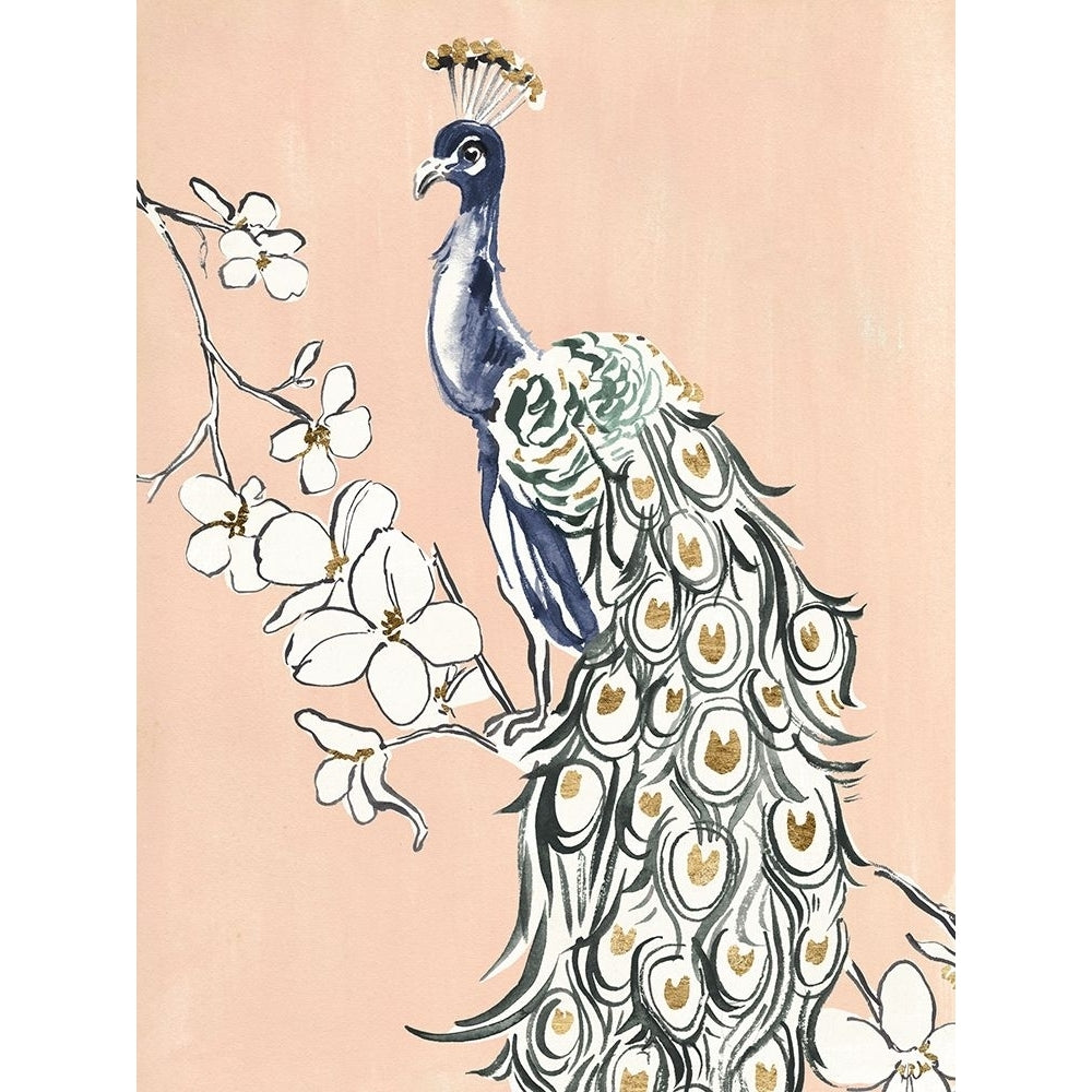 Peacock in Gold IV Poster Print - Annie Warren-VARPDX197939Z Image 1