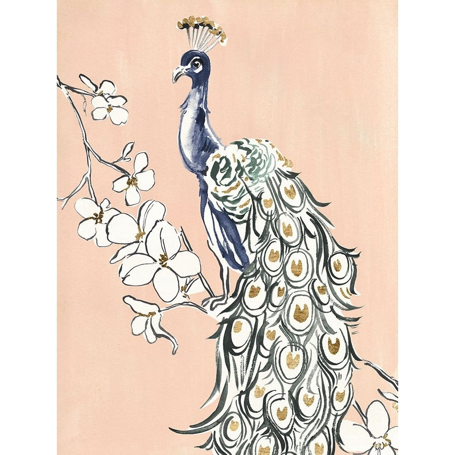 Peacock in Gold IV Poster Print - Annie Warren-VARPDX197939Z Image 1