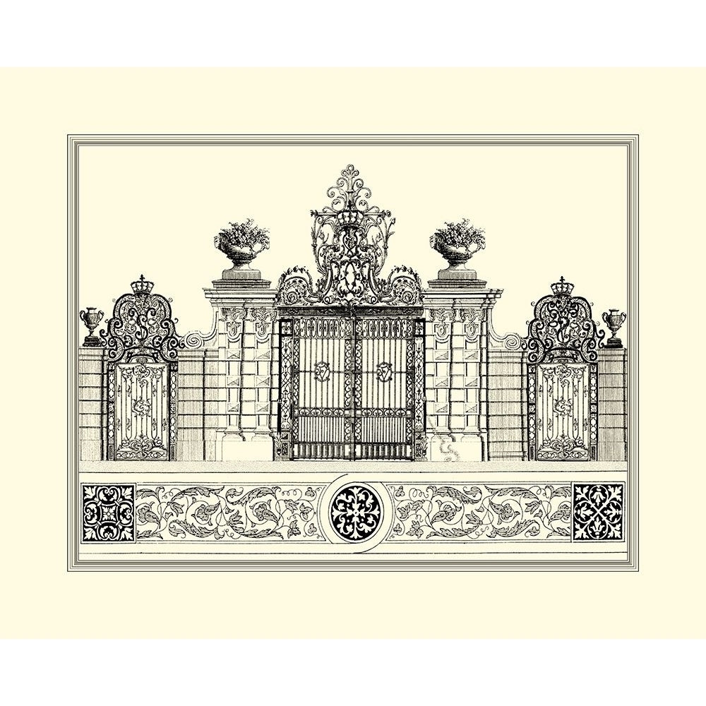 BW Grand Garden Gate IV Poster Print - O. Kleiner-VARPDX1985GG Image 1