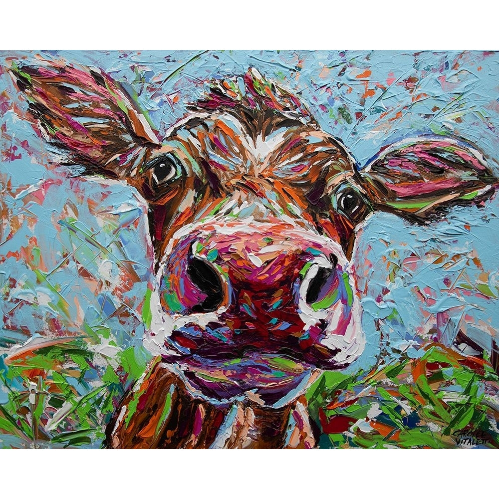 Cow From Another Planet II Poster Print - Carolee Vitaletti-VARPDX198631Z Image 1