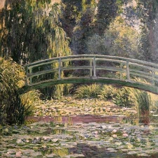 The Japanese Footbridge Giverny Poster Print by Claude Monet-VARPDX1CM016 Image 1