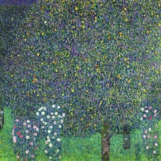 Roses under the Trees Poster Print by Gustav Klimt-VARPDX1GK131 Image 1